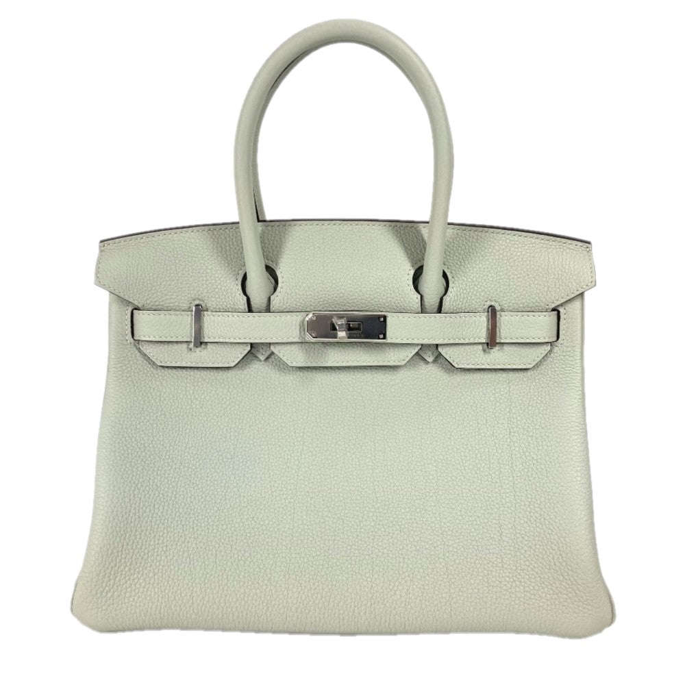 HERMES Birkin 30 Tote Bag, Handbag, Togo, Women's, Green, Green