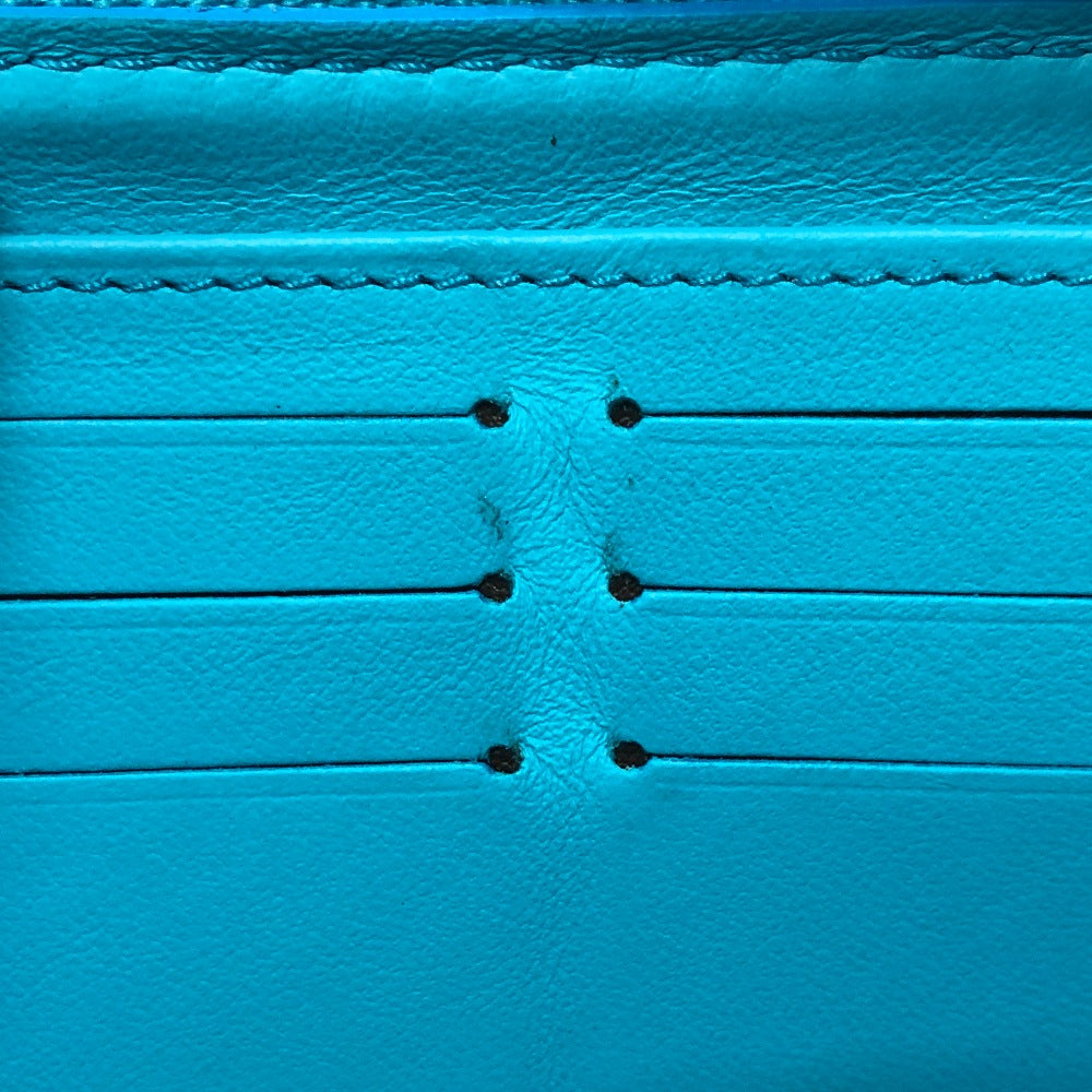 LOUIS VUITTON M81512 Monogram Embossed Zippy Wallet, Long Wallet with Round Zipper, Leather, Unisex, Blue