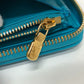 LOUIS VUITTON M81512 Monogram Embossed Zippy Wallet, Long Wallet with Round Zipper, Leather, Unisex, Blue