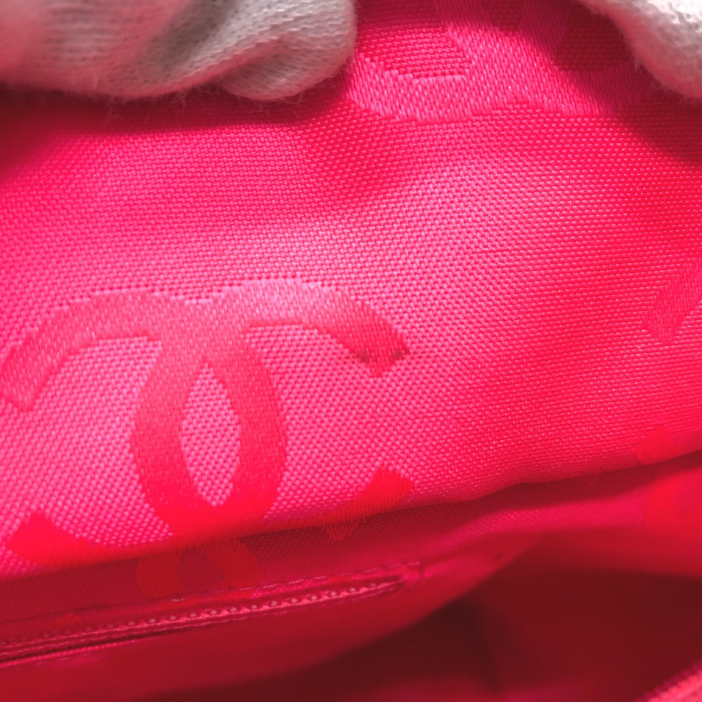 CHANEL CC ココマーク カンボンライン ラージ ショルダーバッグ 肩掛け トートバッグ ツイード レディース パープル系