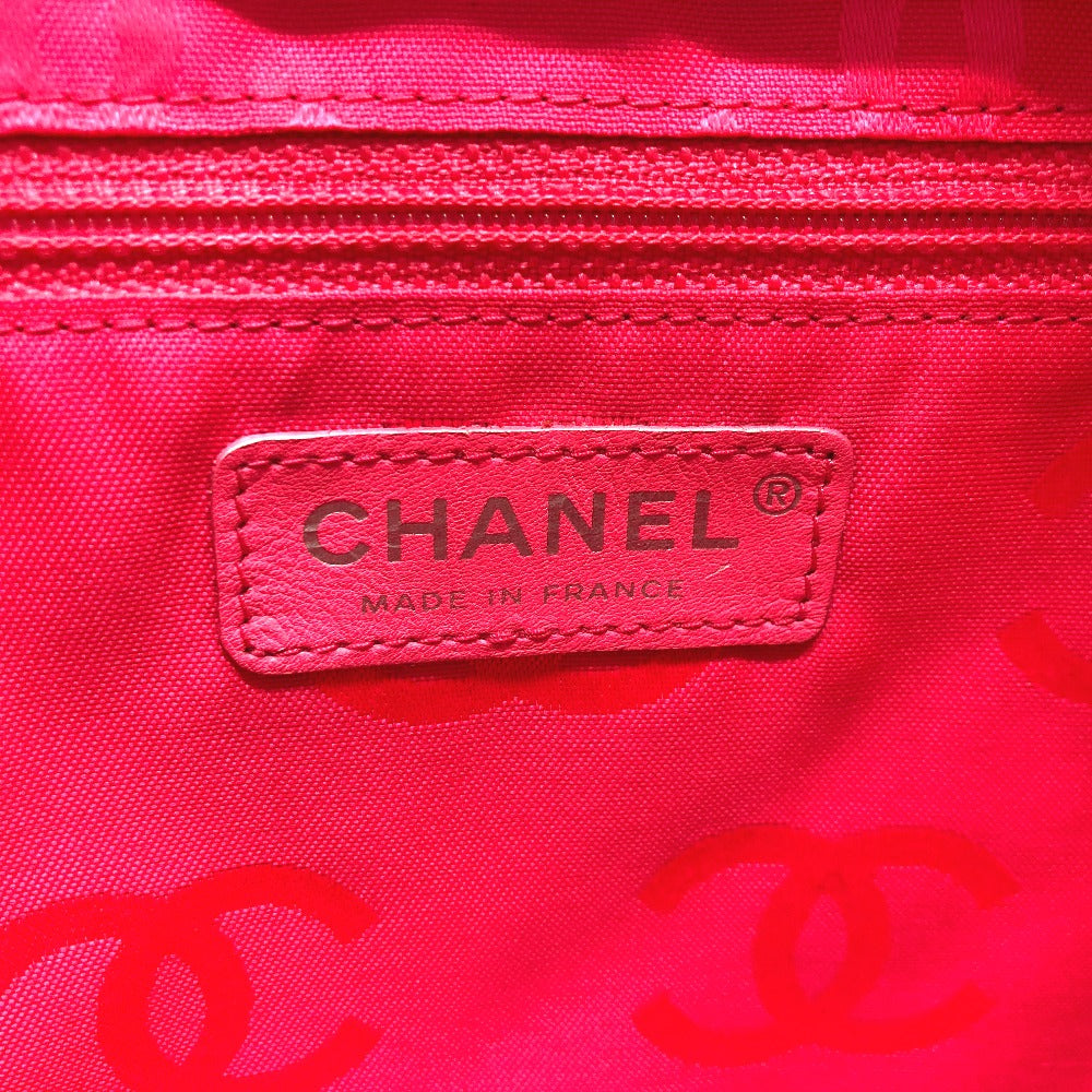 CHANEL CC ココマーク カンボンライン ラージ ショルダーバッグ 肩掛け トートバッグ ツイード レディース パープル系