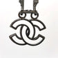 CHANEL CC Coco Mark A17S Metal Earrings, Women's, Black