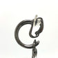 CHANEL CC Coco Mark A17S Metal Earrings, Women's, Black