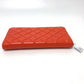 BOTTEGA VENETA 593217 Round Zip Long Wallet Leather Men's Orange