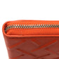 BOTTEGA VENETA 593217 Round Zip Long Wallet Leather Men's Orange