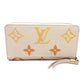 LOUIS VUITTON M80402 Monogram Empreinte Zippy Wallet, Long Wallet, Monogram Empreinte Leather, Women's, Beige
