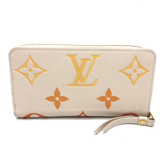 LOUIS VUITTON M80402 モノグラムアンプラント ジッピーウォレット 長財布 モノグラムアンプラントレザー レディース ベージュ