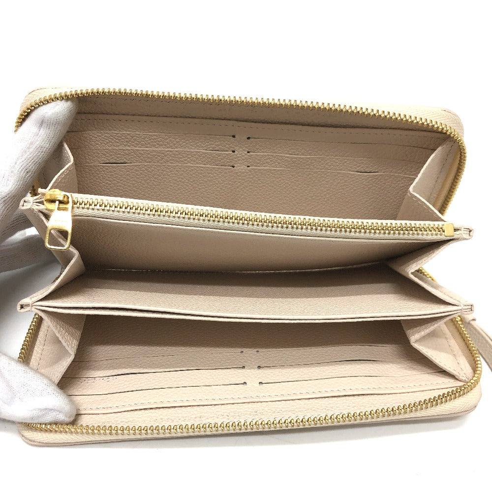 LOUIS VUITTON M80402 Monogram Empreinte Zippy Wallet, Long Wallet, Monogram Empreinte Leather, Women's, Beige