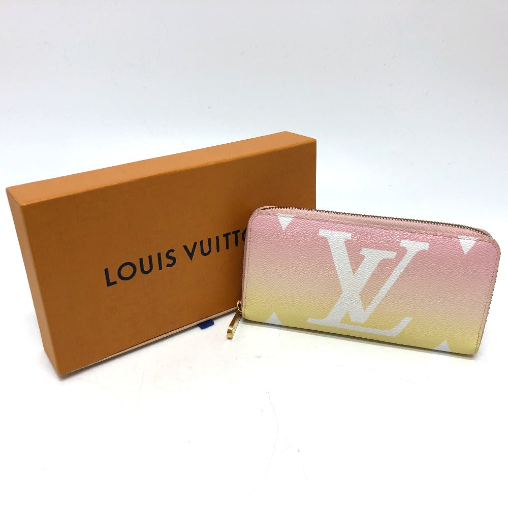 LOUIS VUITTON M80361 Monogram by the Pool Zippy Wallet Long Wallet in Monogram Canvas, Women's, Pink