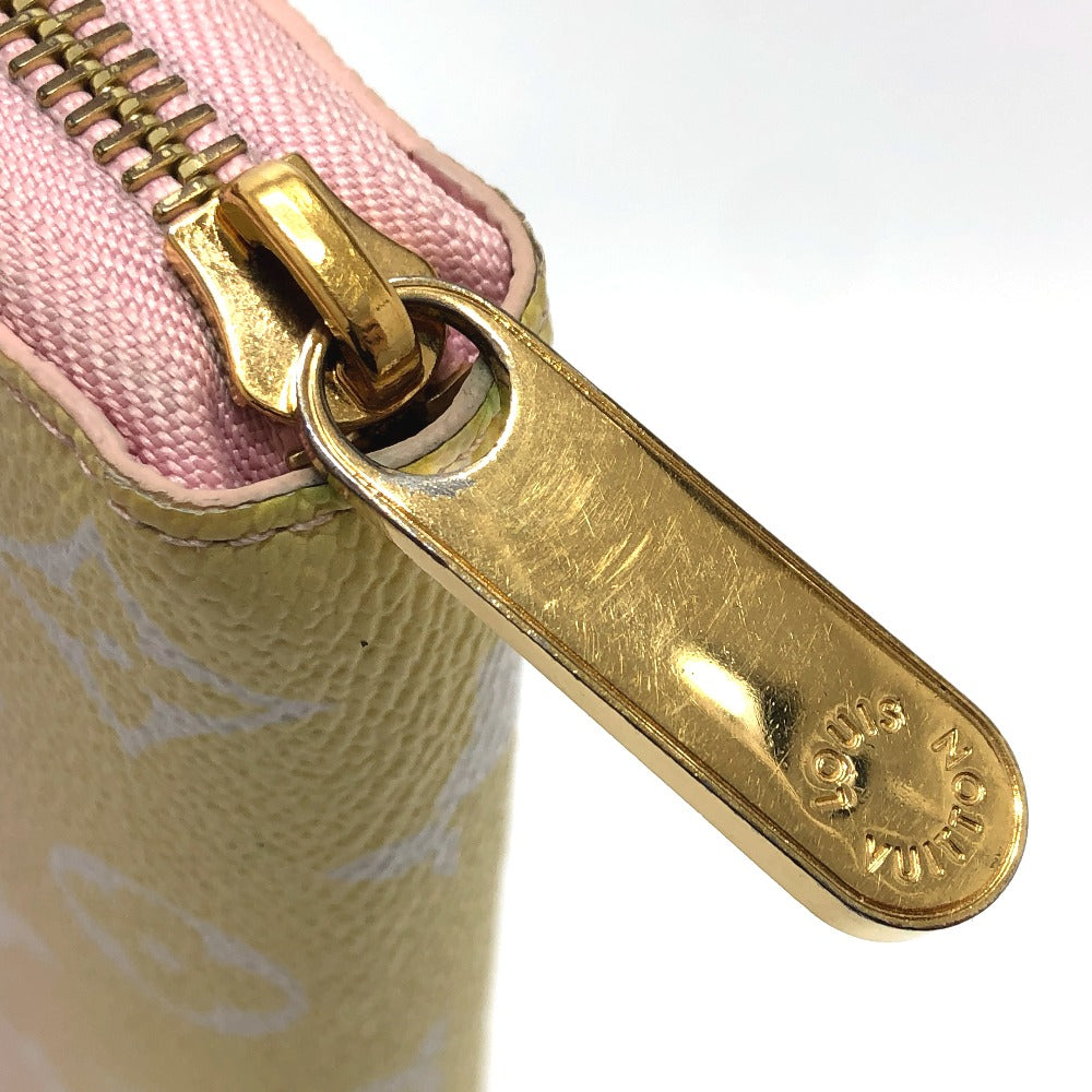 LOUIS VUITTON M80361 Monogram by the Pool Zippy Wallet Long Wallet in Monogram Canvas, Women's, Pink