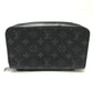 LOUIS VUITTON M61698 Monogram Eclipse Zippy XL Handbag, Travel Case, and Long Wallet in Monogram Eclipse Canvas, Men's, Black