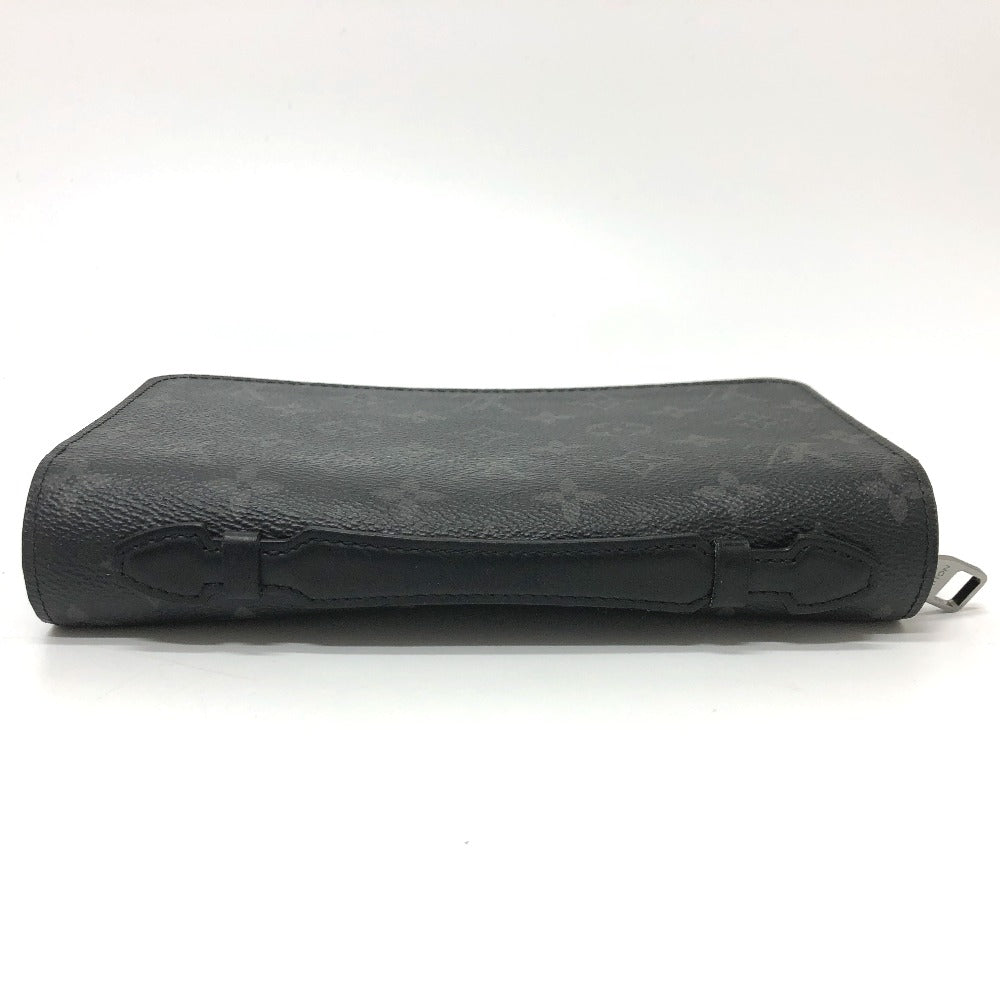 LOUIS VUITTON M61698 Monogram Eclipse Zippy XL Handbag, Travel Case, and Long Wallet in Monogram Eclipse Canvas, Men's, Black