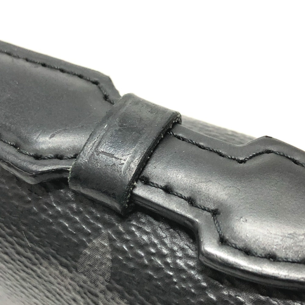 LOUIS VUITTON M61698 Monogram Eclipse Zippy XL Handbag, Travel Case, and Long Wallet in Monogram Eclipse Canvas, Men's, Black