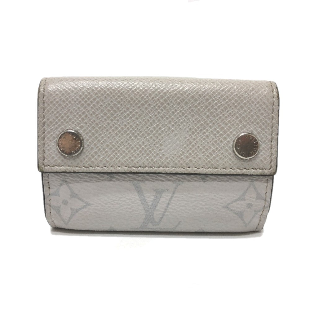 LOUIS VUITTON M67621 Taiga Rama Monogram Discovery Compact Wallet, Tri-fold Monogram Canvas, Men's, White