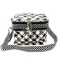 CHANEL Check Coco Mark Cooler Bag, Insulated Shoulder Bag, Canvas, Women's, White