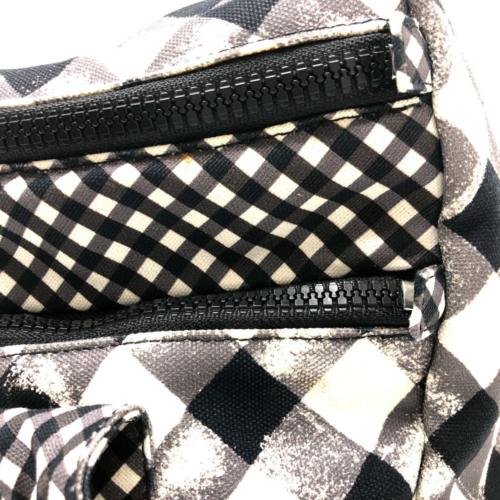 CHANEL Check Coco Mark Cooler Bag, Insulated Shoulder Bag, Canvas, Women's, White
