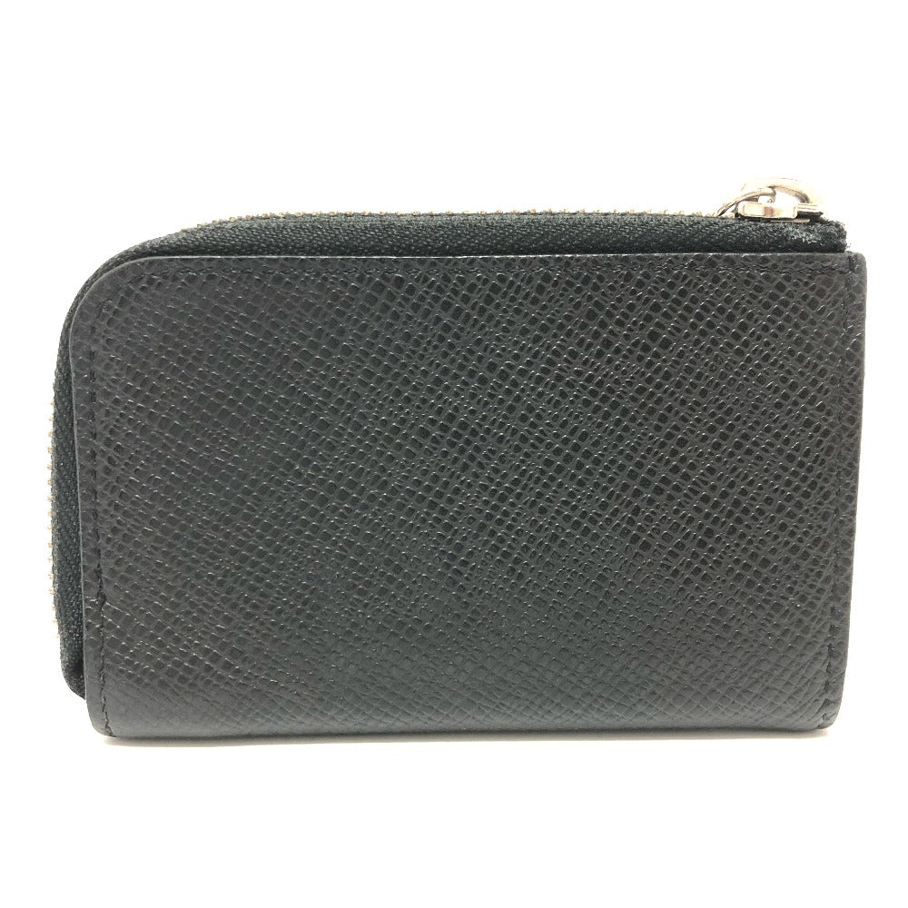 LOUIS VUITTON M63375 Taiga Porte Monnaie Jour Coin Purse in Taiga Leather, Men's, Black