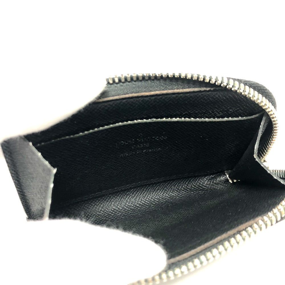 LOUIS VUITTON M63375 Taiga Porte Monnaie Jour Coin Purse in Taiga Leather, Men's, Black