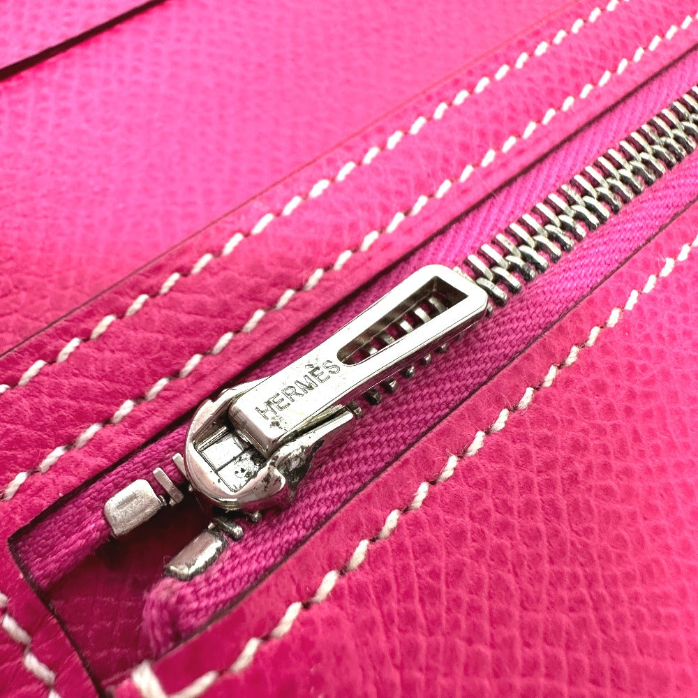 HERMES ベアンスフレ 長財布 ヴォーエプソン レディース ピンク
