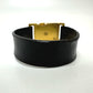 CHANEL Coco Mark 00A Bracelet GP/Leather Women's Black