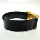 CHANEL Coco Mark 00A Bracelet GP/Leather Women's Black