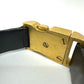 CHANEL Coco Mark 00A Bracelet GP/Leather Women's Black