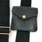 LOUIS VUITTON M80450 Monogram Utility Crossbody Bag, 2-Way Pochette/Shoulder Bag, Leather, Men's, Black