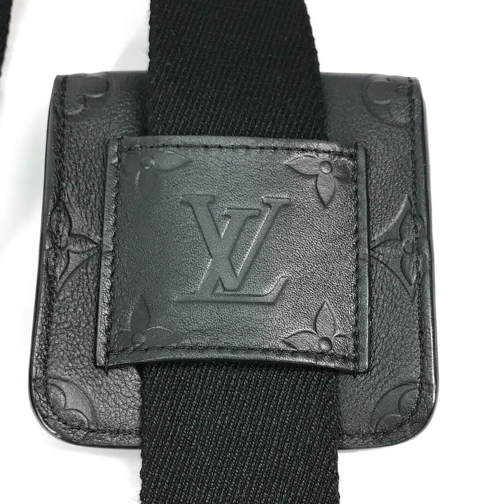 LOUIS VUITTON M80450 Monogram Utility Crossbody Bag, 2-Way Pochette/Shoulder Bag, Leather, Men's, Black