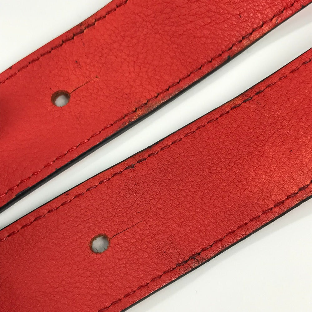 LOEWE 387.30.N60 Crossbody Hammock Bag, 2-Way Shoulder/Handbag, Leather, Women's, Red
