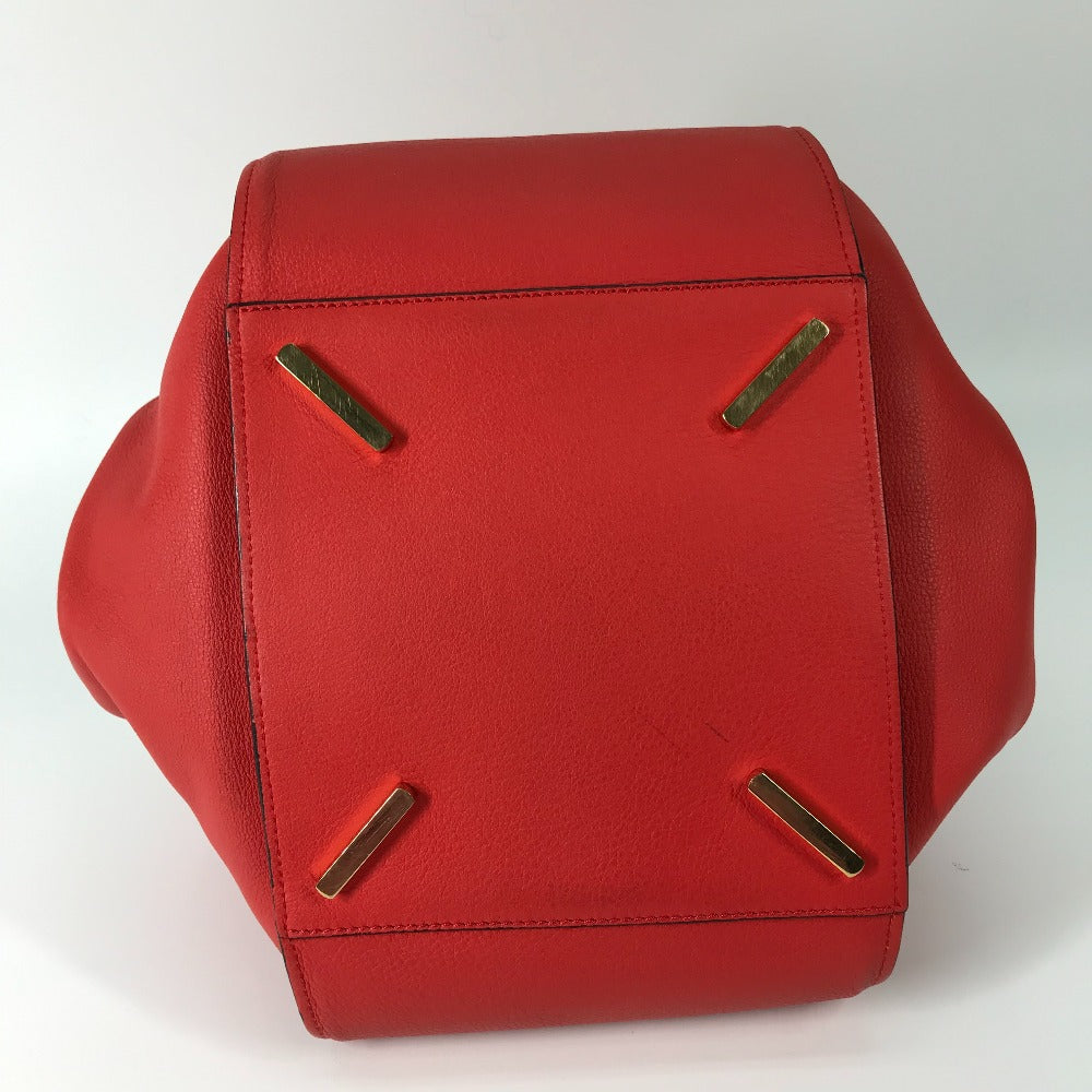 LOEWE 387.30.N60 Crossbody Hammock Bag, 2-Way Shoulder/Handbag, Leather, Women's, Red
