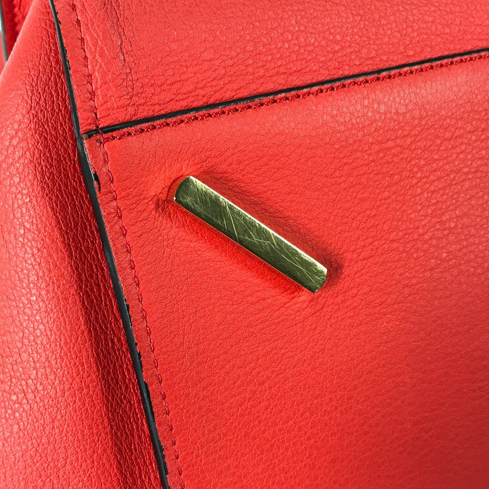 LOEWE 387.30.N60 Crossbody Hammock Bag, 2-Way Shoulder/Handbag, Leather, Women's, Red