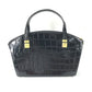 VERSACE Vintage Embossed Medusa Logo Tote Bag Shoulder Bag Handbag Leather Women's Black