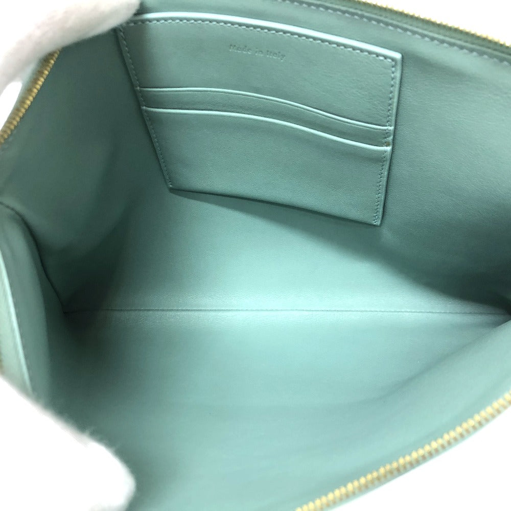 CELINE Women's Leather Second Bag, Pouch, Clutch Bag, Green