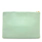 CELINE Women's Leather Second Bag, Pouch, Clutch Bag, Green