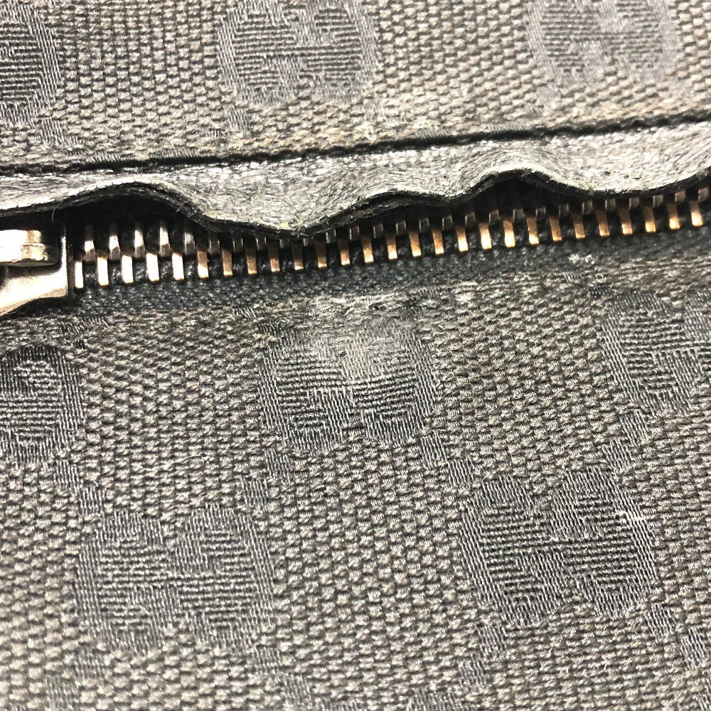 GUCCI 28566 GG Body Bag, Belt Bag, Waist Bag, GG Canvas/Leather, Men's, Black