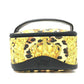 VERSACE Leopard Print Mini Bag, Makeup Pouch, Nylon/Leather, Women's, Yellow