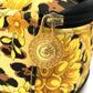 VERSACE Leopard Print Mini Bag, Makeup Pouch, Nylon/Leather, Women's, Yellow