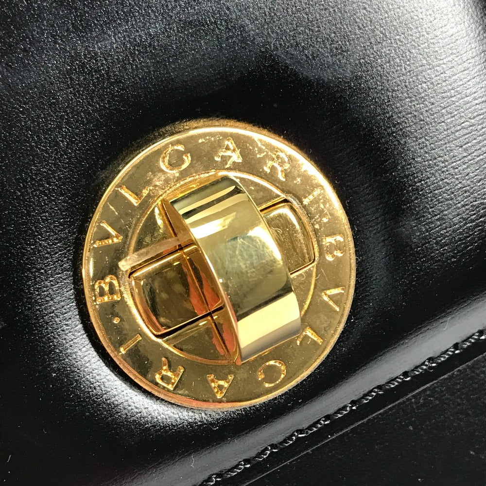 BVLGARI ロゴ 2WAY 2WAYバッグ カバン バッグ ショルダーバッグ ハンドバック ハンドバッグ レザー レディース ブラック