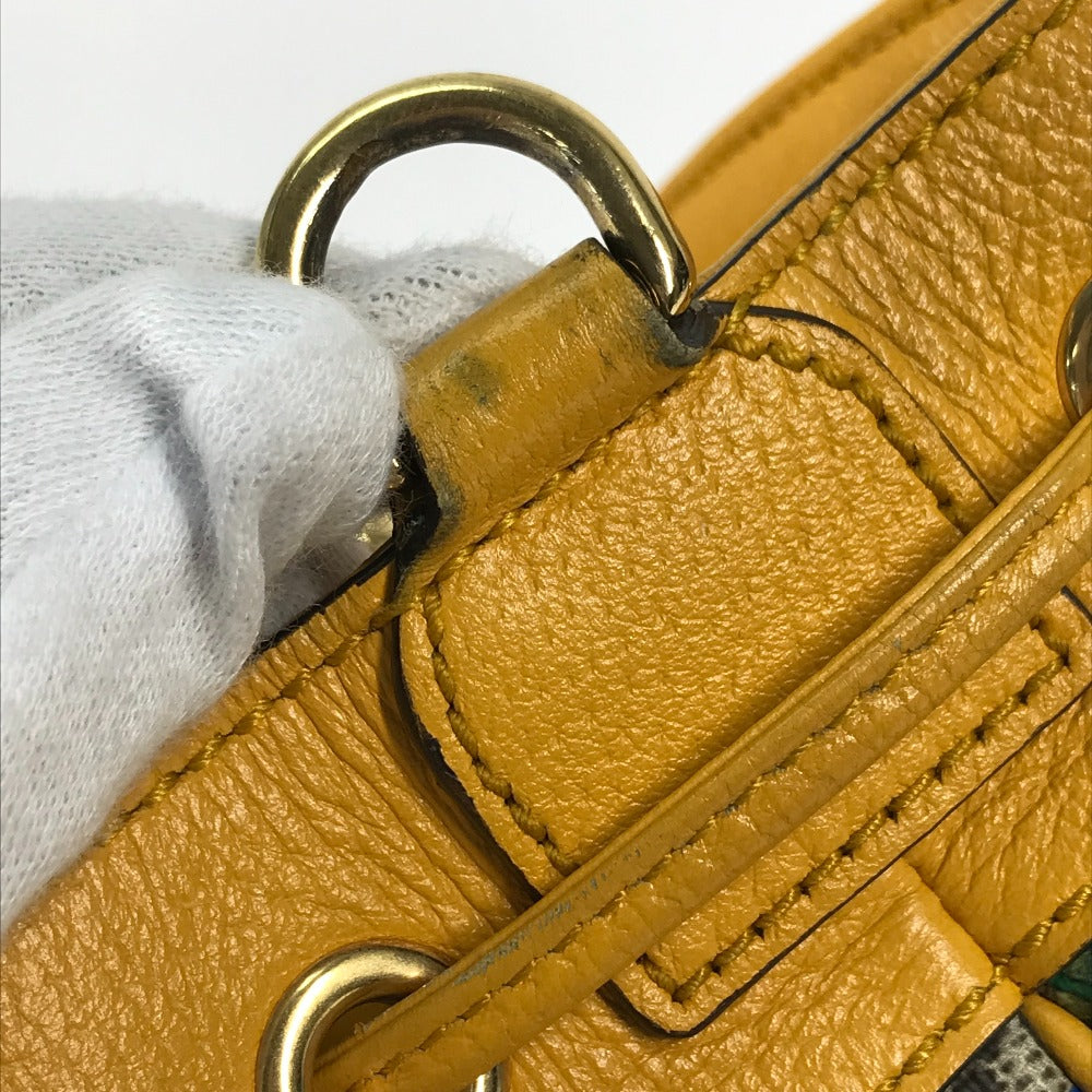 GUCCI 550621 GG フローラ フラワー スモール バケット 2WAY ショルダーバッグ 斜め掛け ばけつ ハンドバッグ GGスプリームキャンバス レディース ベージュ