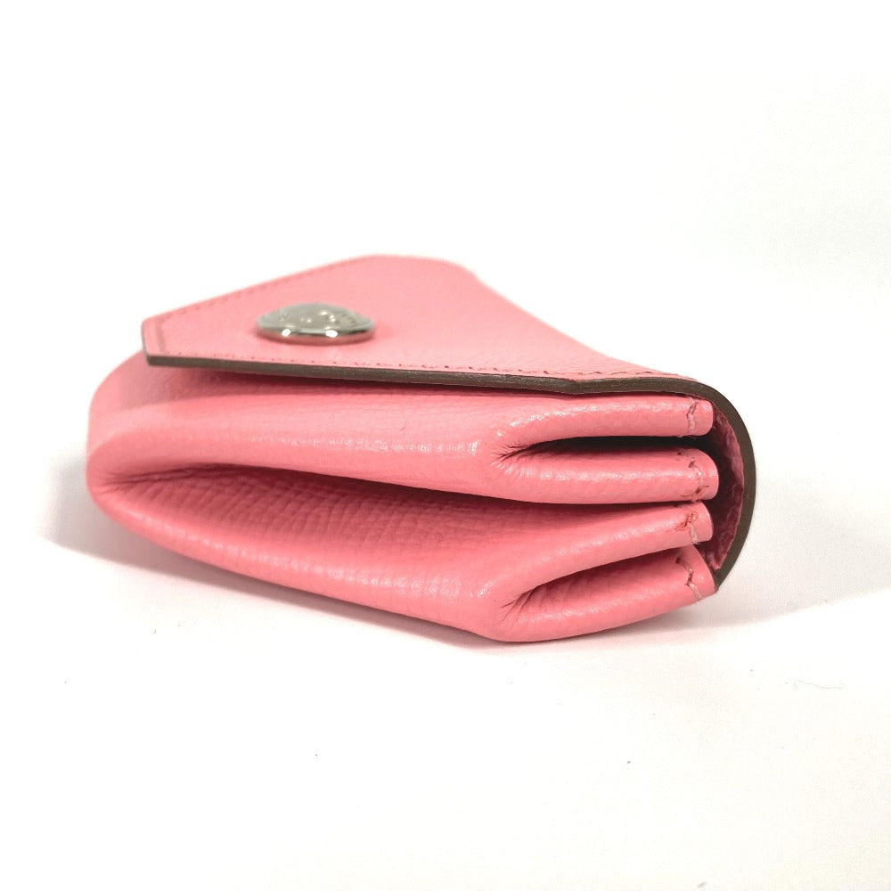 HERMES Levain Quatre Wallet, Coin Purse, Epsom Leather, Women's, Rose Confetti, Pink
