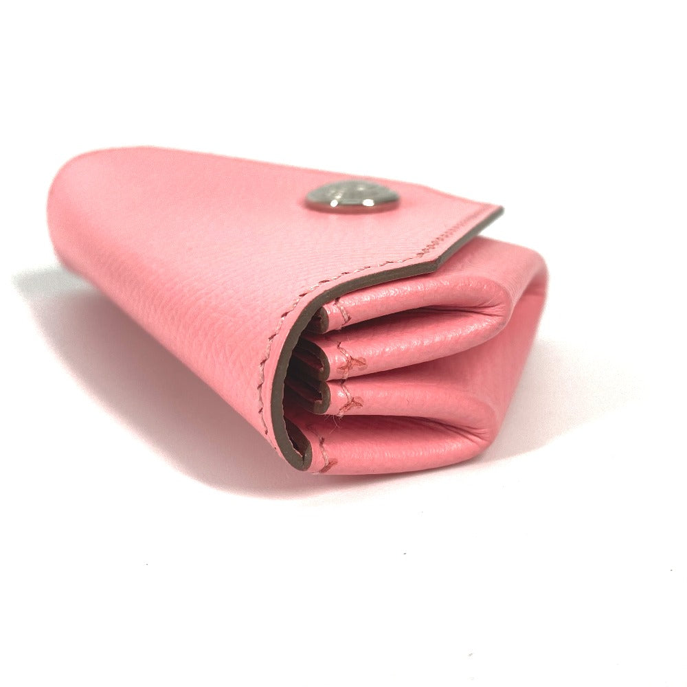 HERMES Levain Quatre Wallet, Coin Purse, Epsom Leather, Women's, Rose Confetti, Pink