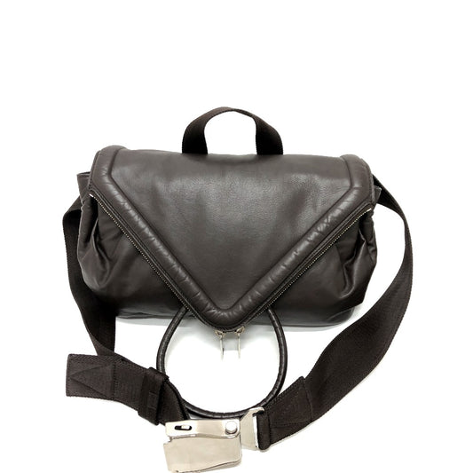 BOTTEGA VENETA Peak Leather Belt Bag/Body Bag for Men, Brown