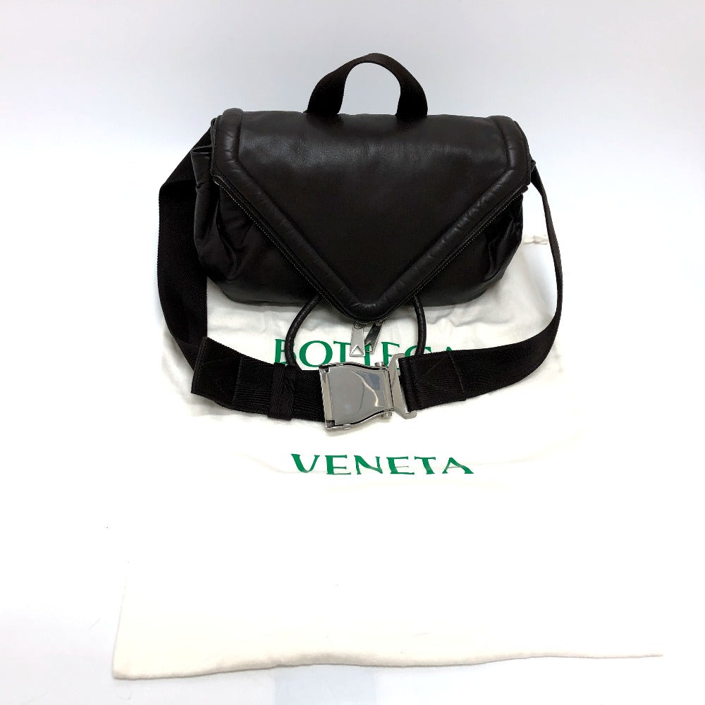 BOTTEGA VENETA カバン ピーク　 ベルトバッグ ボディバッグ レザー メンズ ブラウン