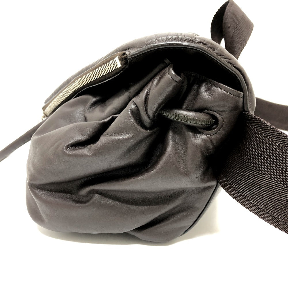 BOTTEGA VENETA カバン ピーク　 ベルトバッグ ボディバッグ レザー メンズ ブラウン
