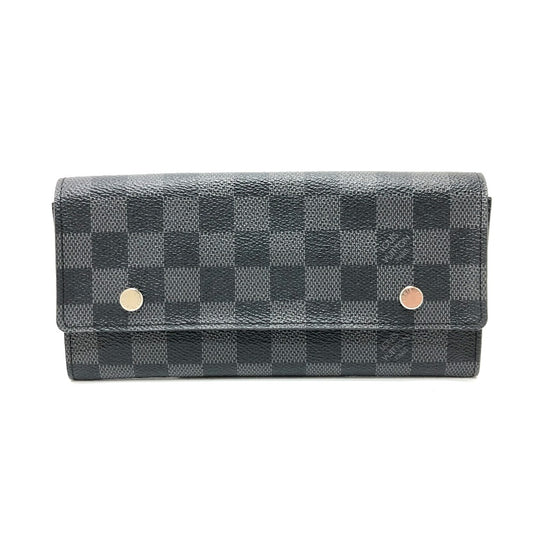 LOUIS VUITTON N63084 ダミエグラフィット ポルトフォイユ・ロン・モデュラブル ウォレット 長財布 ダミエグラフィットキャンバス メンズ ブラック