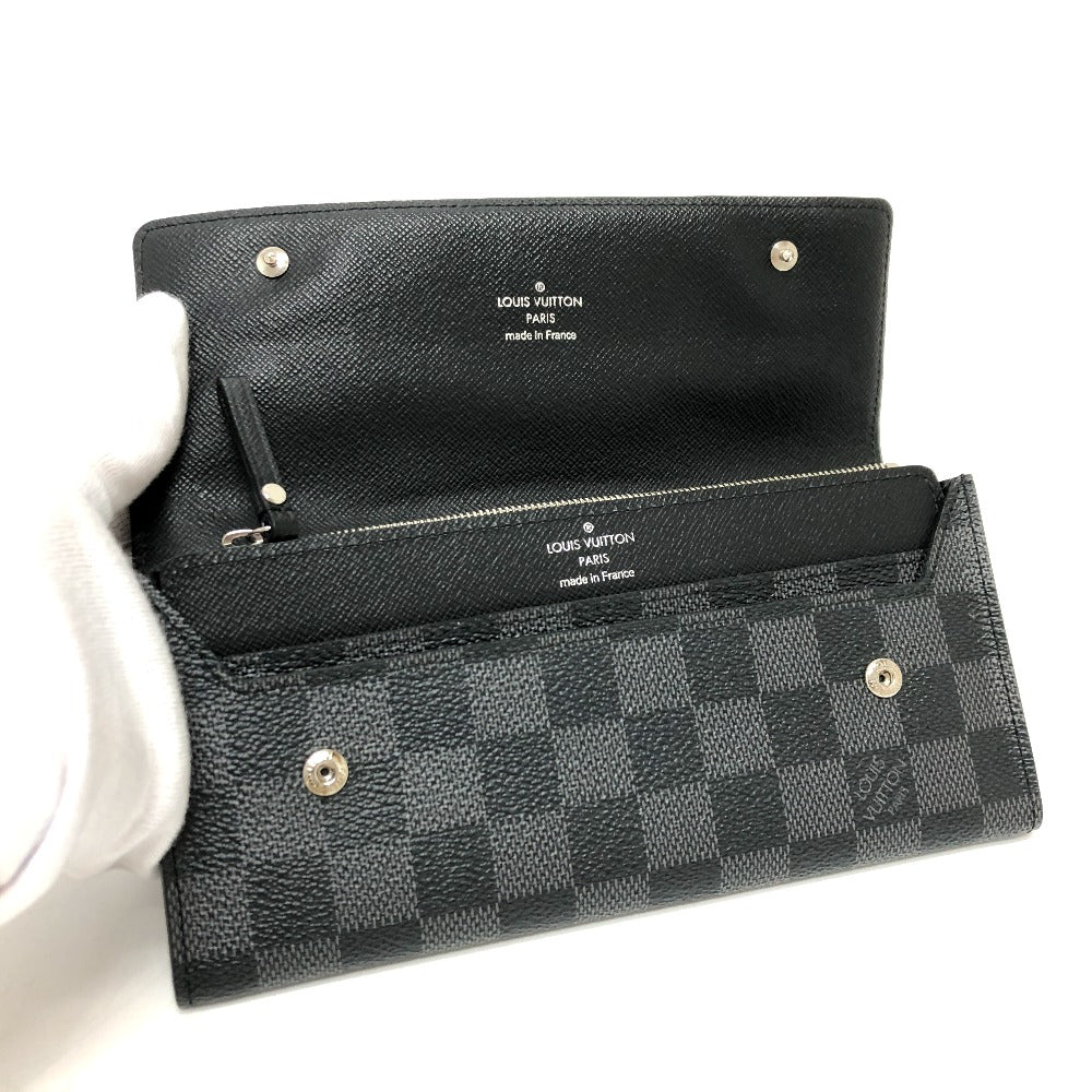 LOUIS VUITTON N63084 ダミエグラフィット ポルトフォイユ・ロン・モデュラブル ウォレット 長財布 ダミエグラフィットキャンバス メンズ ブラック