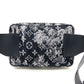 LOUIS VUITTON M57281 モノグラムタペストリー バムバック ワンショルダーバッグ ボディバッグ キャンバス メンズ ネイビー