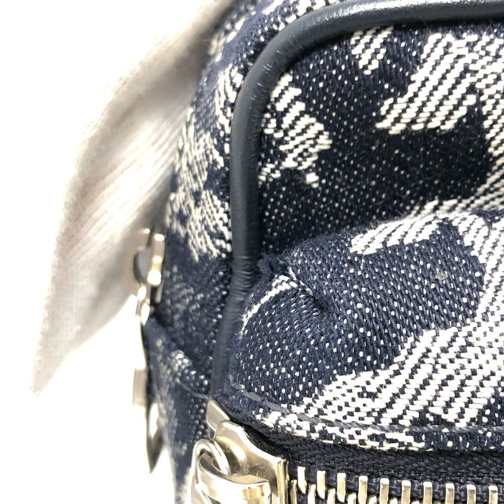LOUIS VUITTON M57281 モノグラムタペストリー バムバック ワンショルダーバッグ ボディバッグ キャンバス メンズ ネイビー