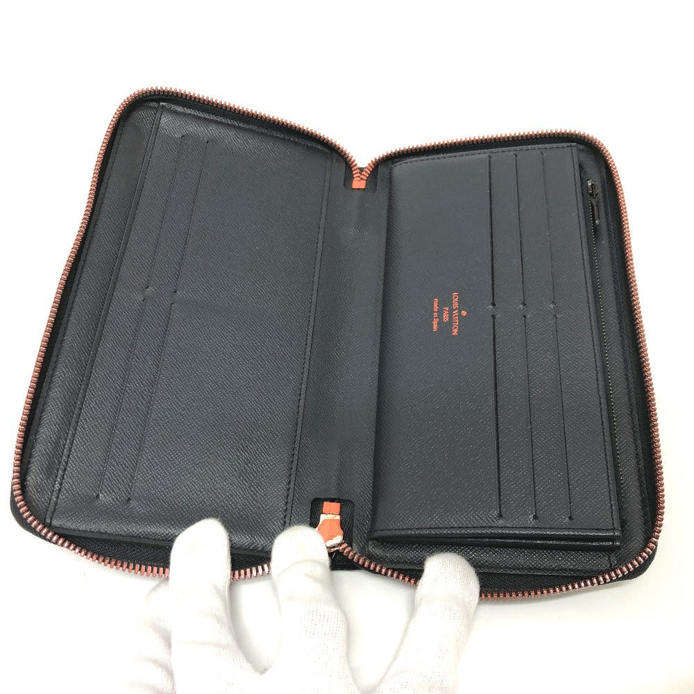 LOUIS VUITTON M62931 モノグラム アップサイドダウン インク ジッピーオーガナイザー トラベルケース 長財布 モノグラムキャンバス メンズ ネイビー