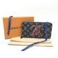 LOUIS VUITTON M62931 モノグラム アップサイドダウン インク ジッピーオーガナイザー トラベルケース 長財布 モノグラムキャンバス メンズ ネイビー